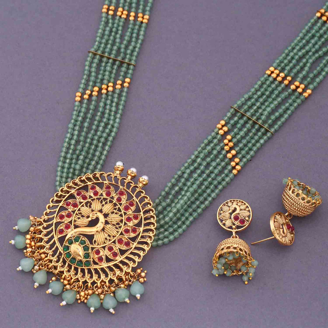 Mint Khyati Antique Jewellery Set - New Arrival