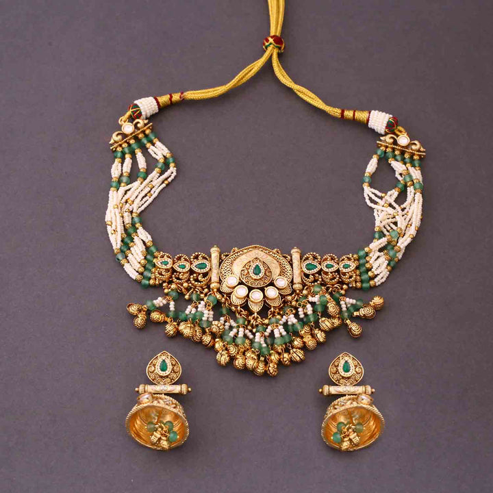 Mint Mahathi Antique Rajwadi Set