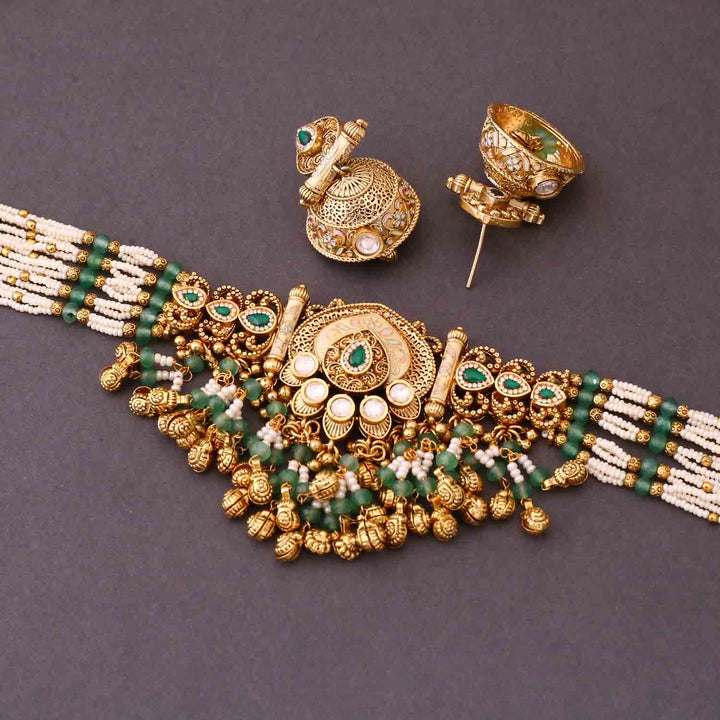 Mint Mahathi Antique Rajwadi Set