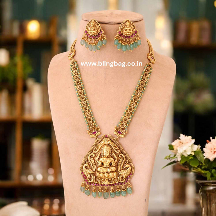 Golden Mangala Temple Jewellery Set- New Arrival