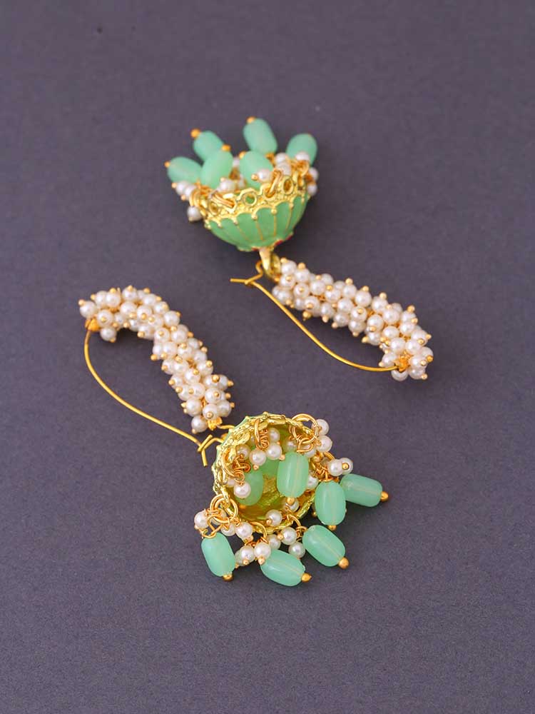 Mint Milana Jhumkis