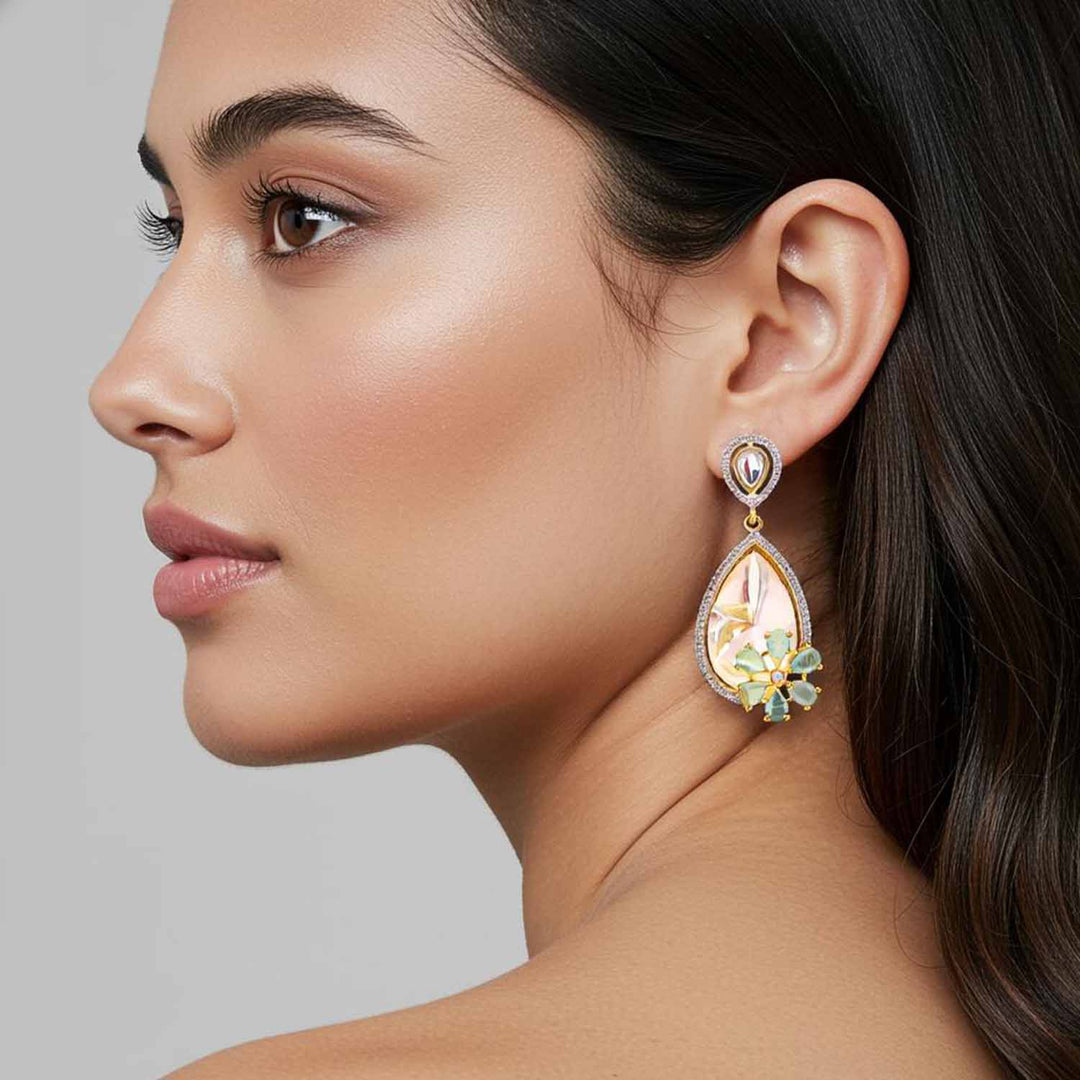 Mint Milenka Zirconia Danglers