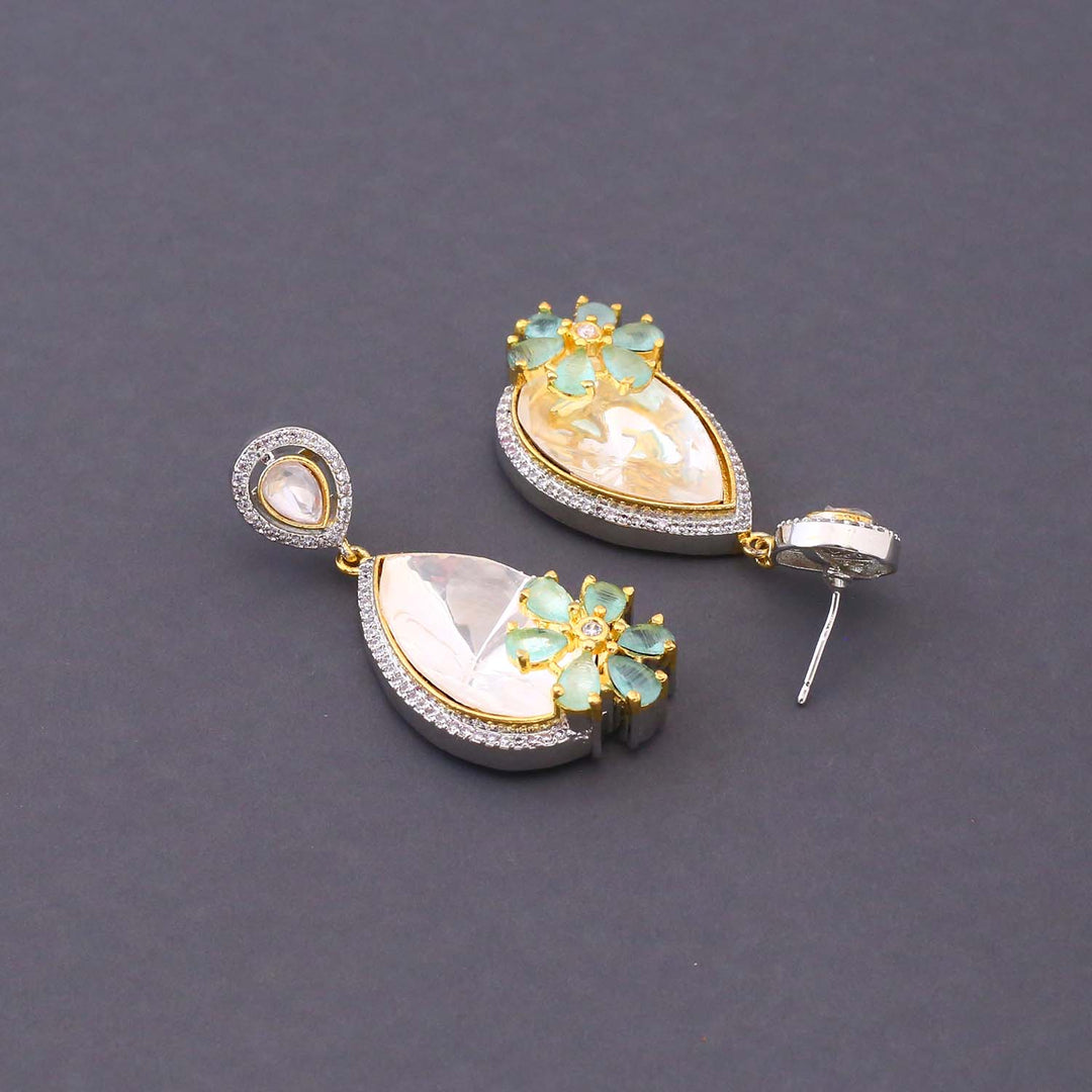 Mint Milenka Zirconia Danglers