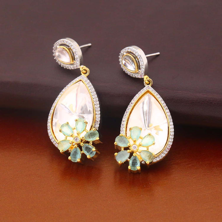 Mint Milenka Zirconia Danglers