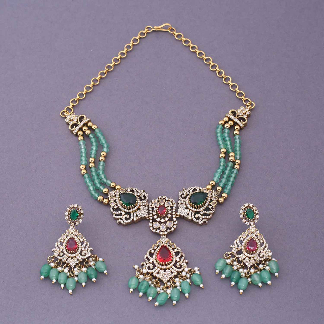 Mint Miriya Victorian Jewellery Set - New Arrival