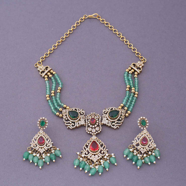 Mint Miriya Victorian Jewellery Set - New Arrival