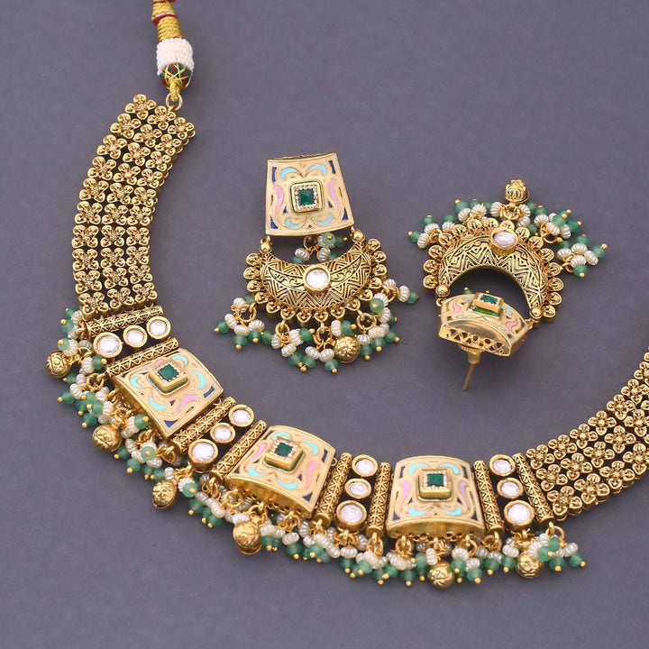 Mint Mirva Hasli Antique Rajwadi Set