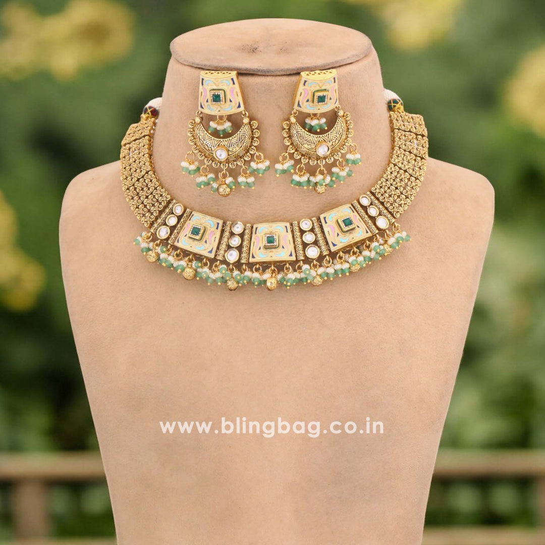 Mint Mirva Hasli Antique Rajwadi Set