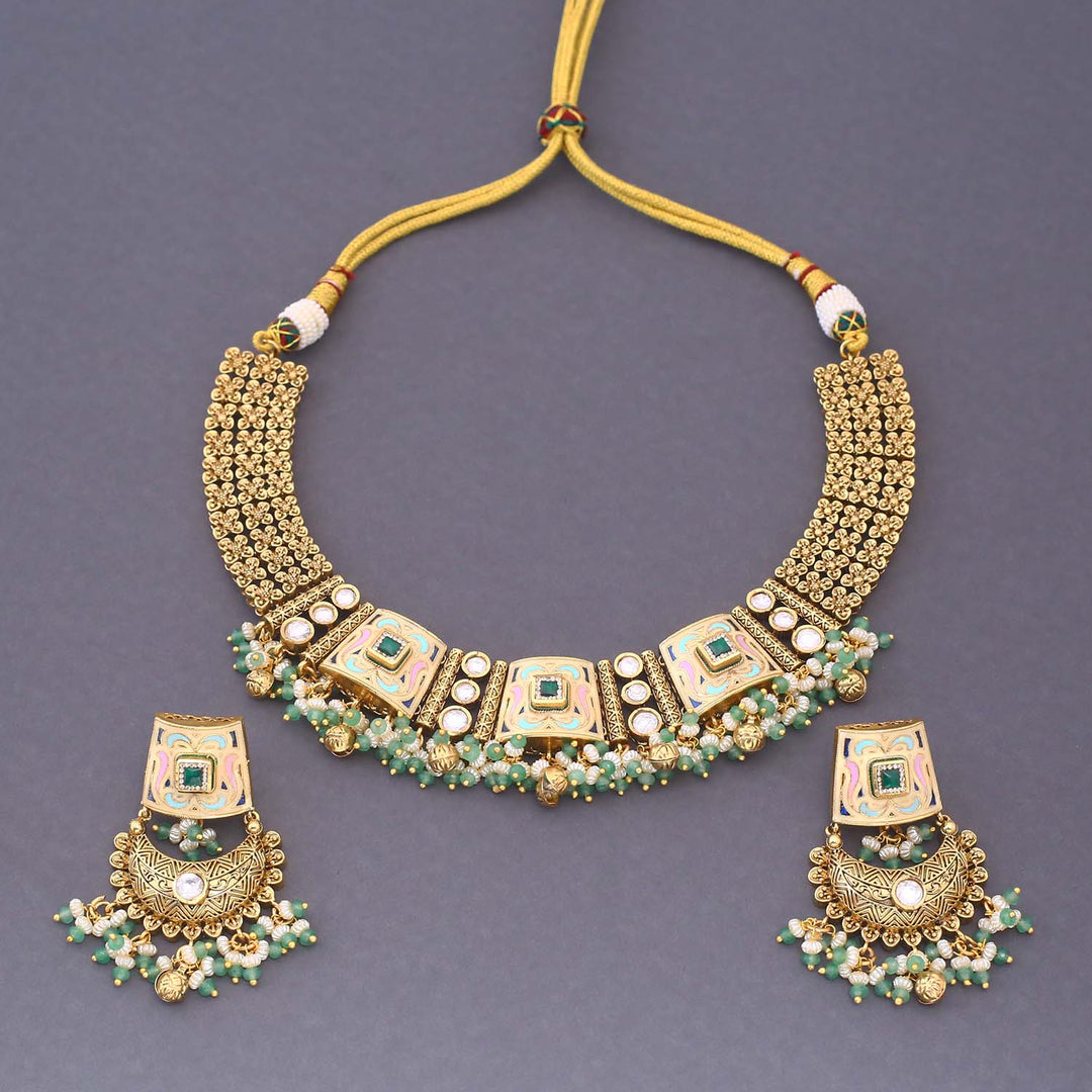 Mint Mirva Hasli Antique Rajwadi Set