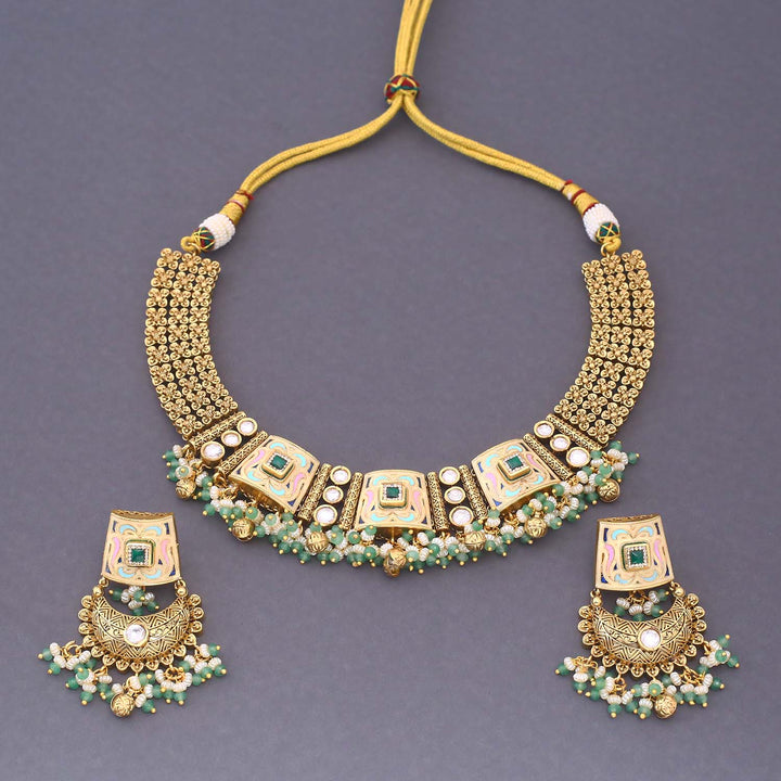 Mint Mirva Hasli Antique Rajwadi Set