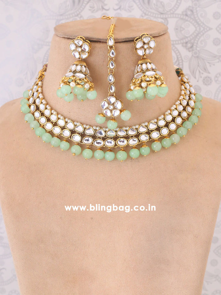 Mint Nihara Jewellery Set