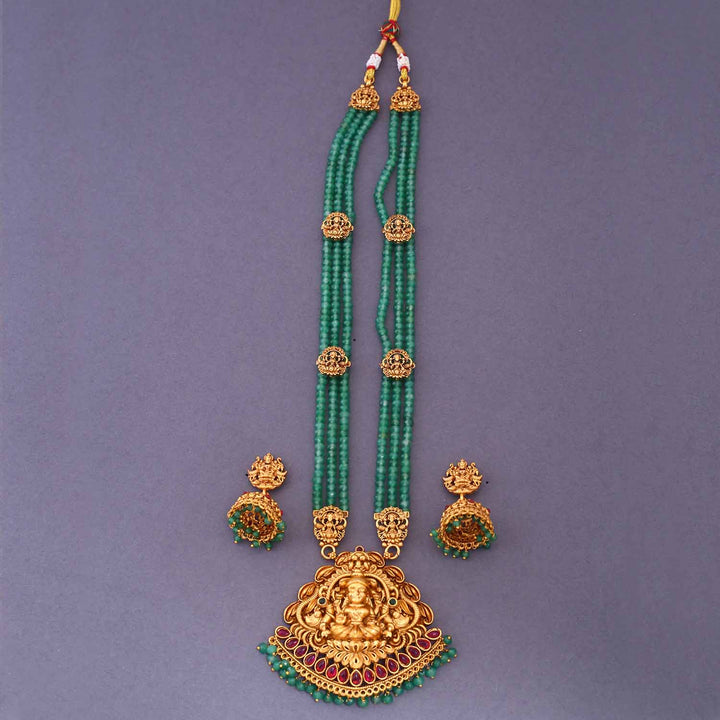 Mint Nityananda Temple Jewellery Set- New Arrival