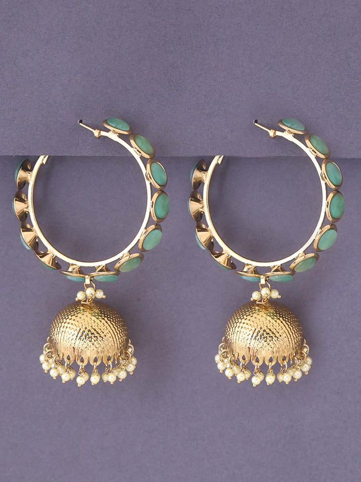 Mint Perry Ethnic Jhumkis