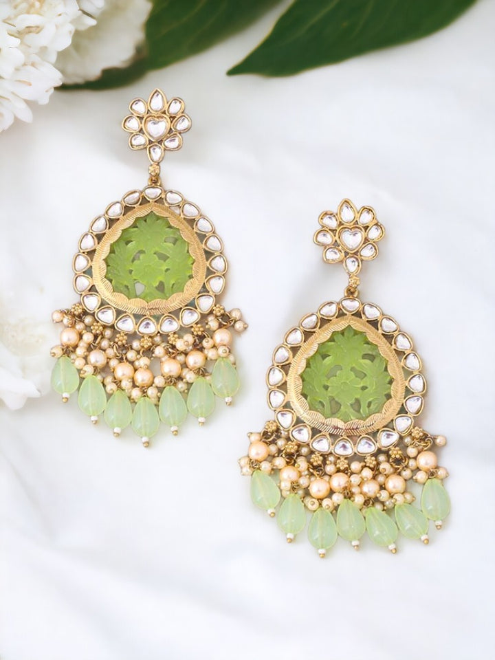 Mint Poojeshwari Danglers