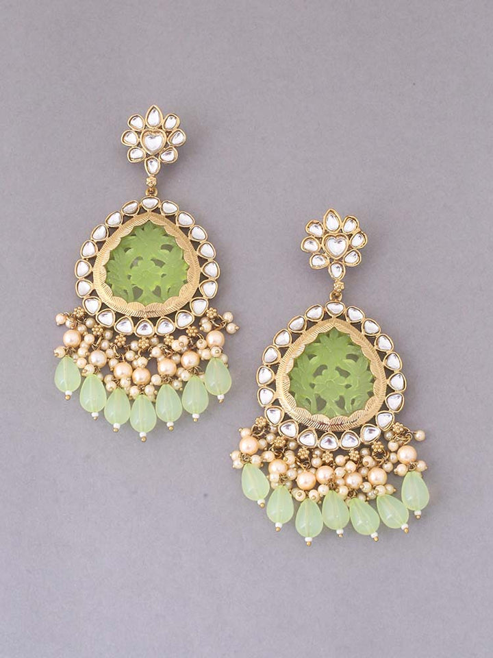 Mint Poojeshwari Danglers