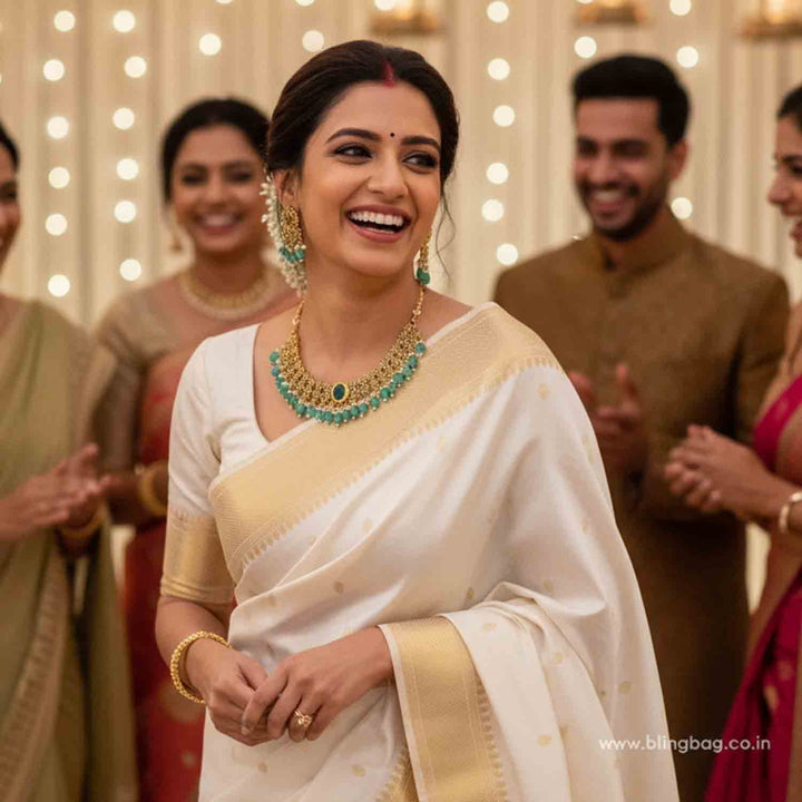 Mint Praveya Antique Jewellery Set - New Arrival