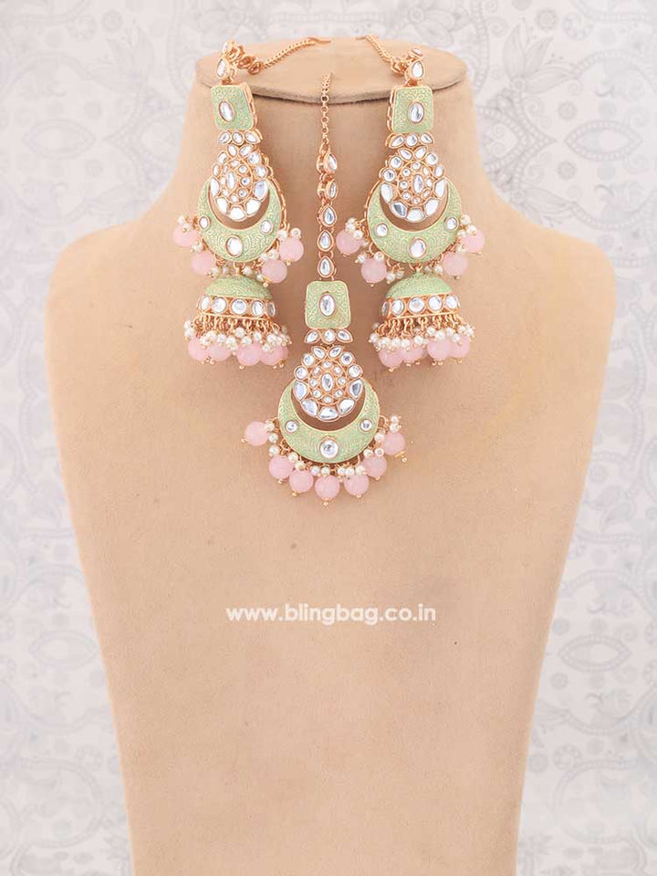 Mint Rohira Kundan Jewellery Set