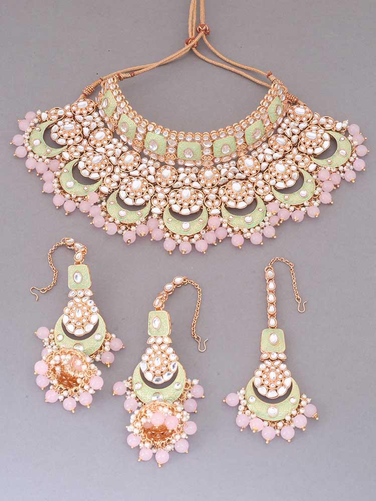 Mint Rohira Kundan Jewellery Set