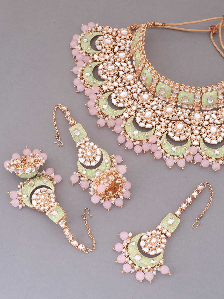 Mint Rohira Kundan Jewellery Set