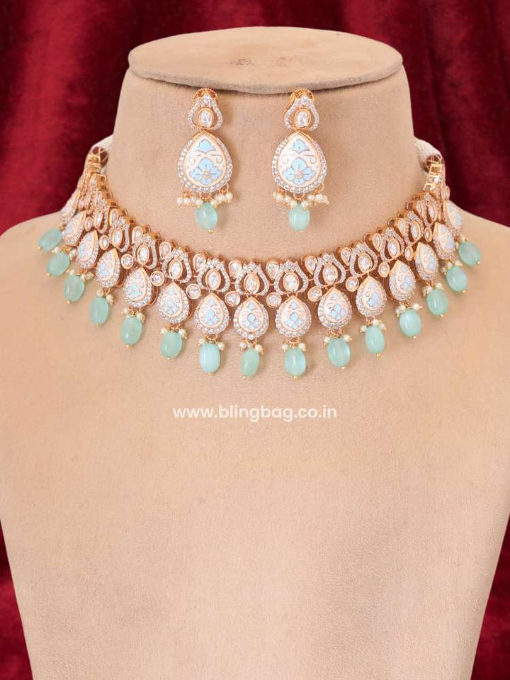 Mint Sarika Meena Jewellery Set