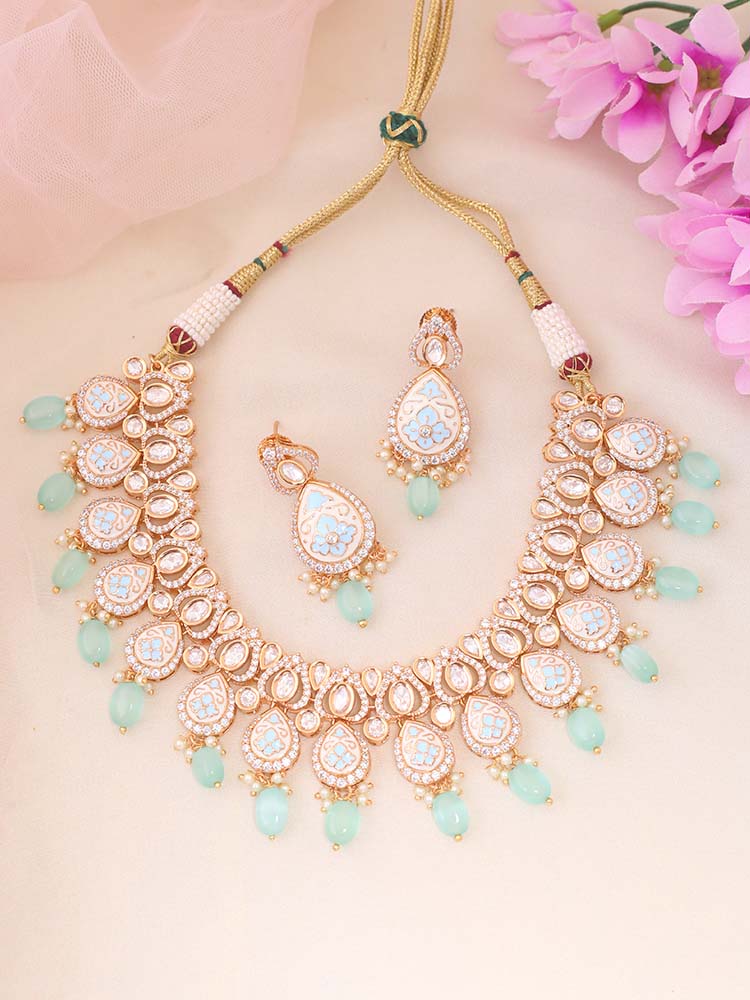 Mint Sarika Meena Jewellery Set