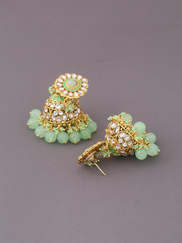 Mint Shubra Jhumkis