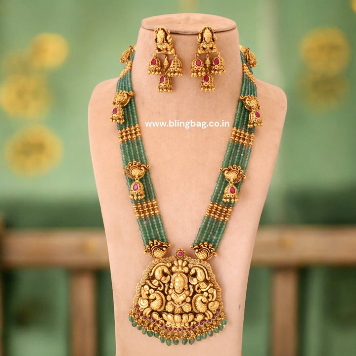 Mint Sudha Temple Jewellery Set- New Arrival