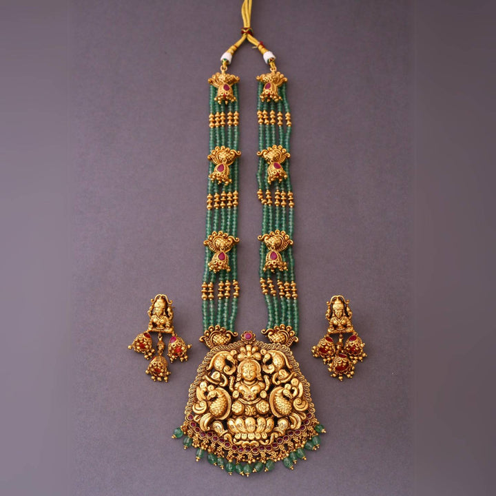 Mint Sudha Temple Jewellery Set- New Arrival