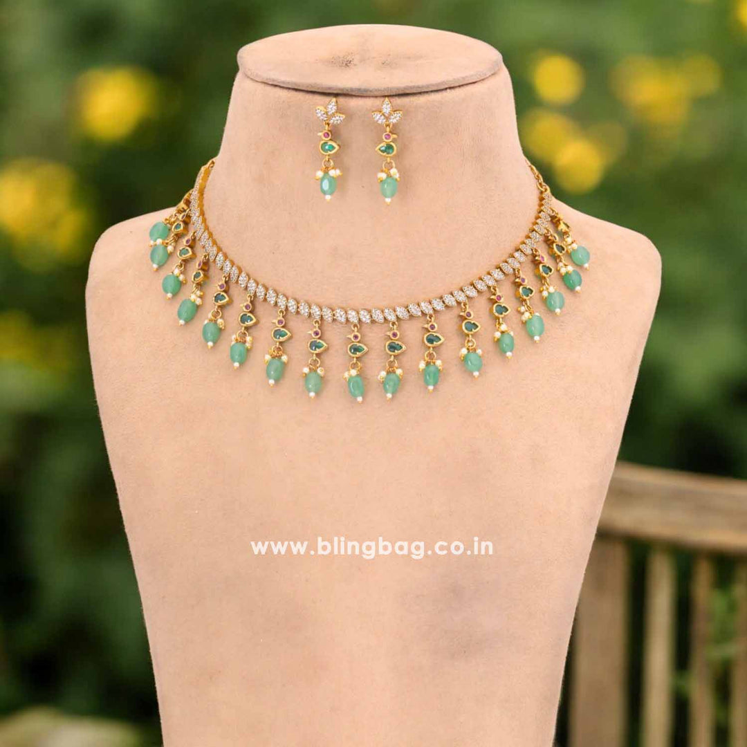 Mint Tashree Antique Jewellery Set - New Arrival