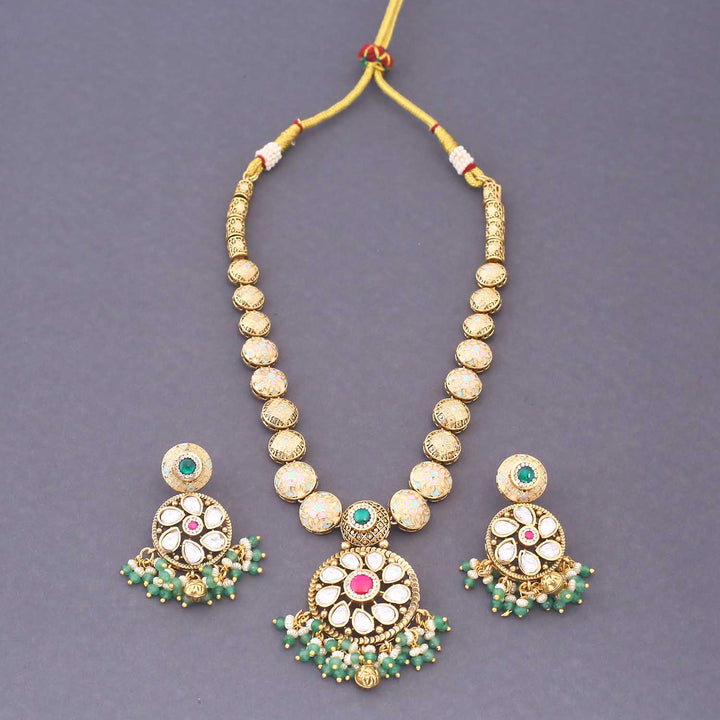 Mint Tivara Antique Rajwadi Set