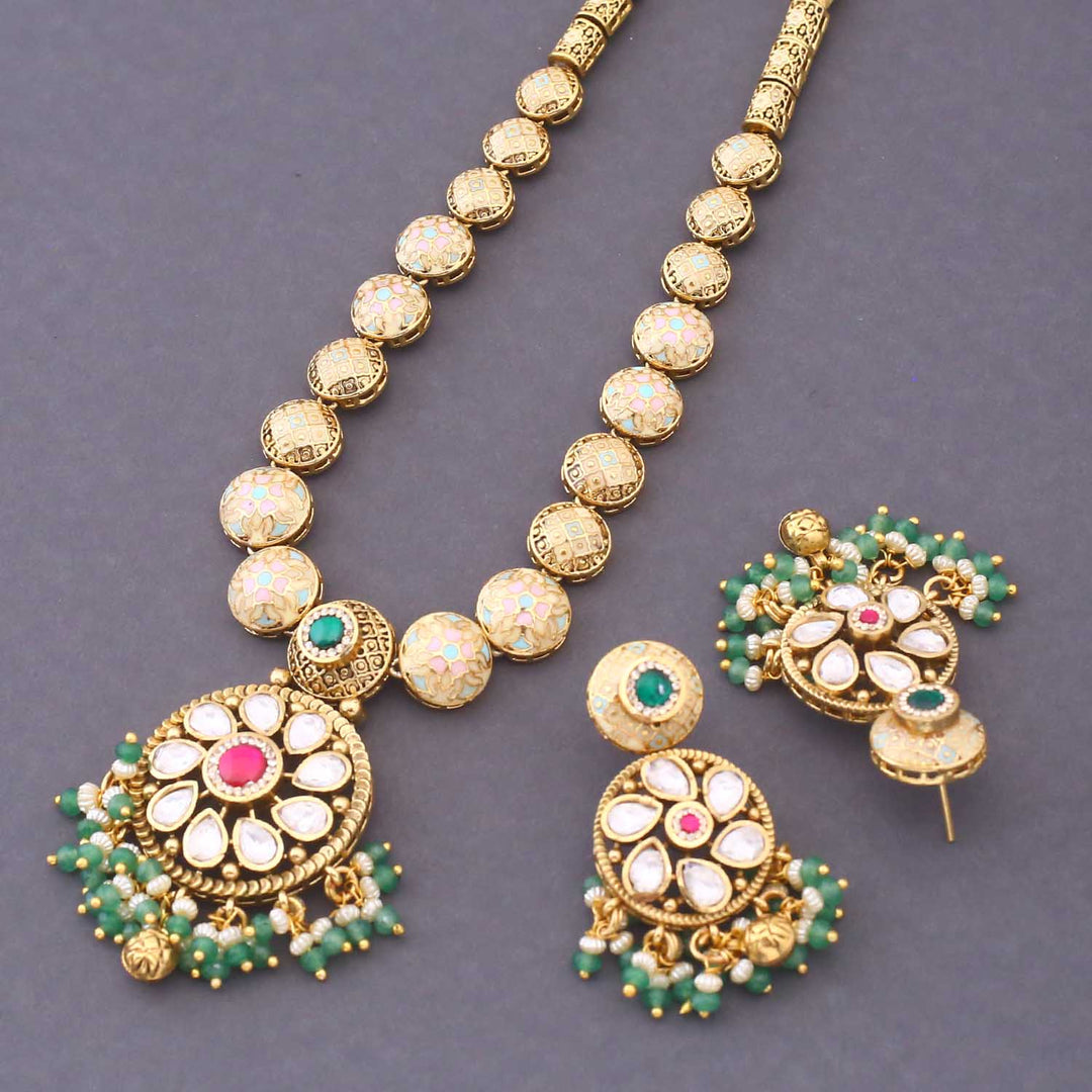 Mint Tivara Antique Rajwadi Set