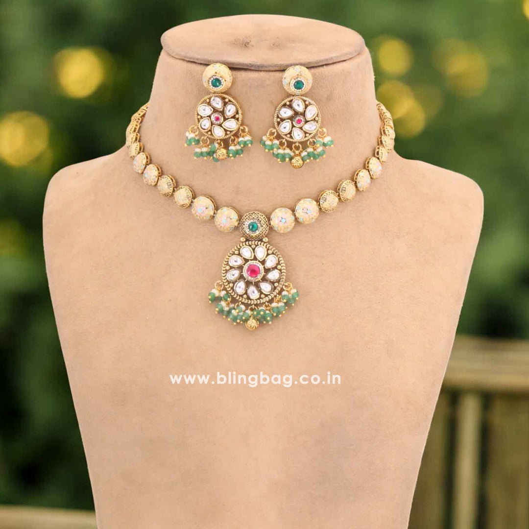 Mint Tivara Antique Rajwadi Set