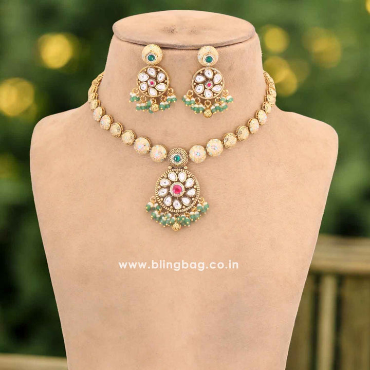 Mint Tivara Antique Rajwadi Set