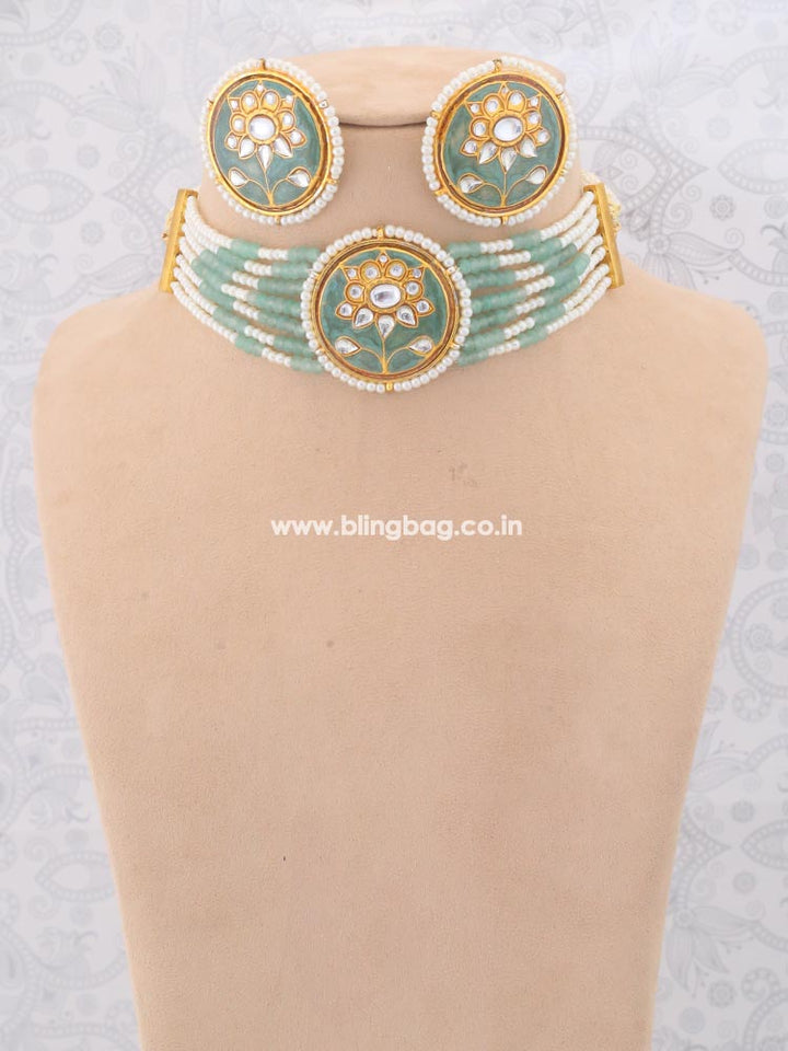 Mint Vaengai Jewellery Set