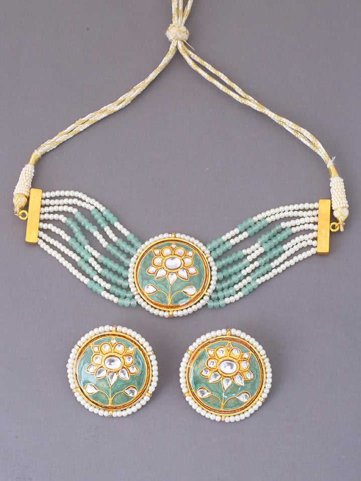 Mint Vaengai Jewellery Set