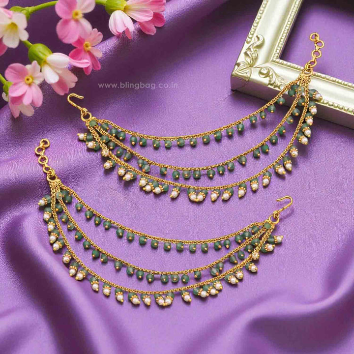 Mint Varshitha Antique Ear Chain