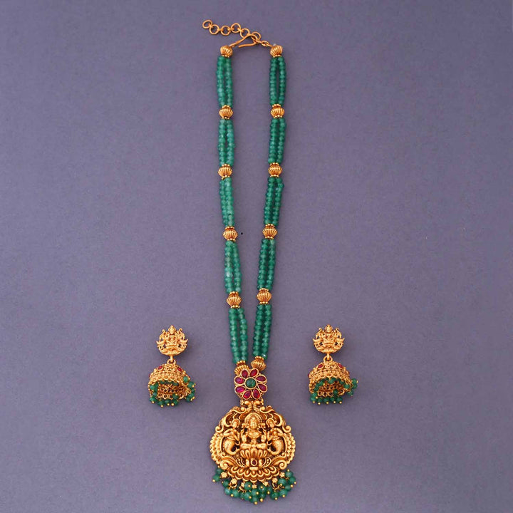Mint Vidyadhatri Temple Jewellery Set- New Arrival