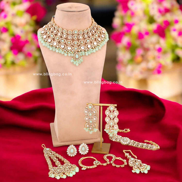 Mint Vihaani Bridal Jewellery Set
