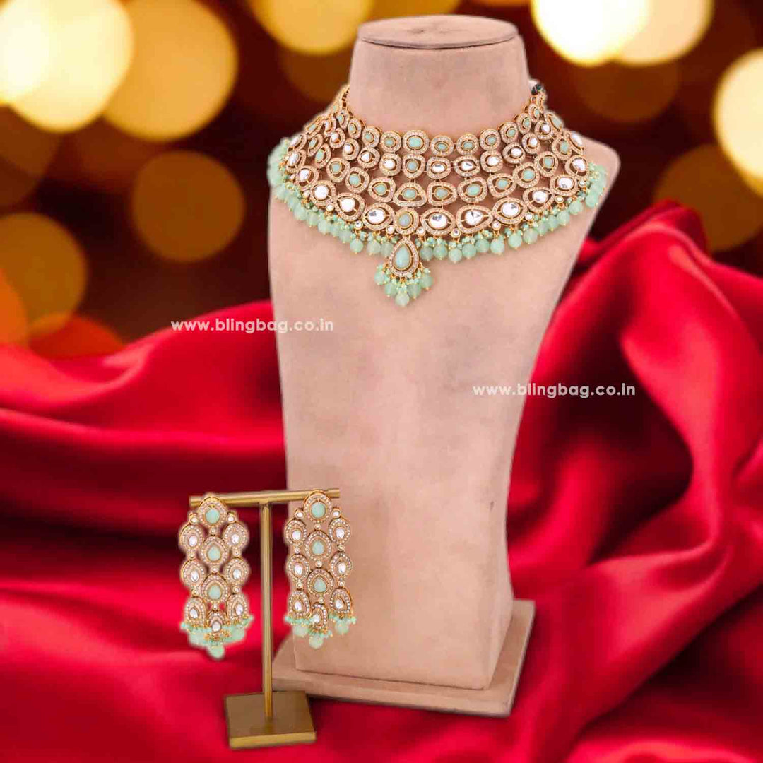 Mint Vihaani Bridal Jewellery Set