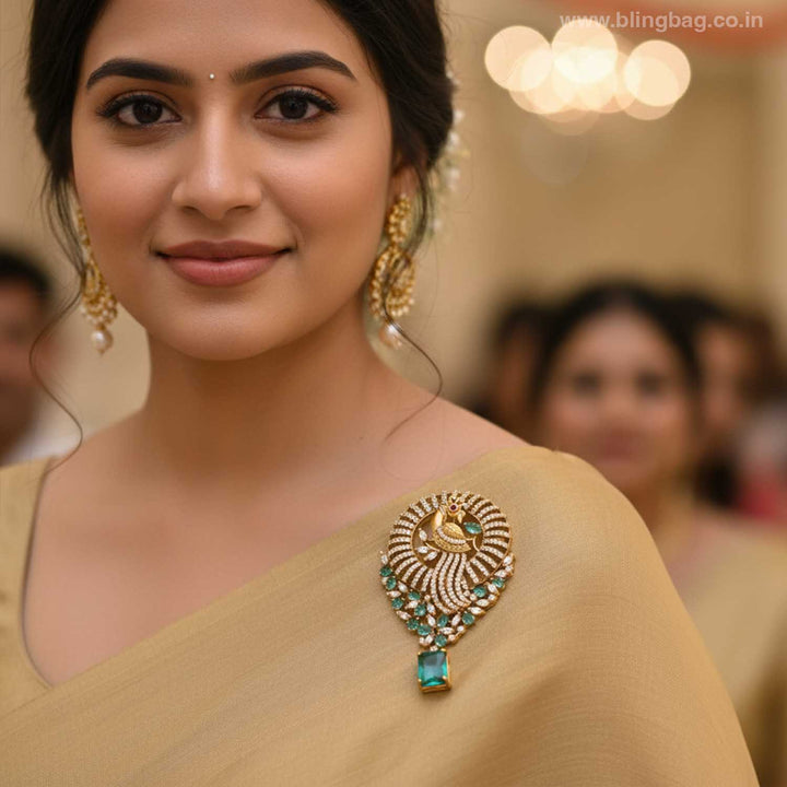 Rama Vintage Peacock Brooch