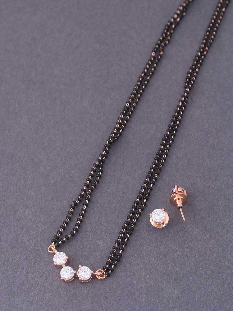 Rose Gold Monique Mangalsutra Set