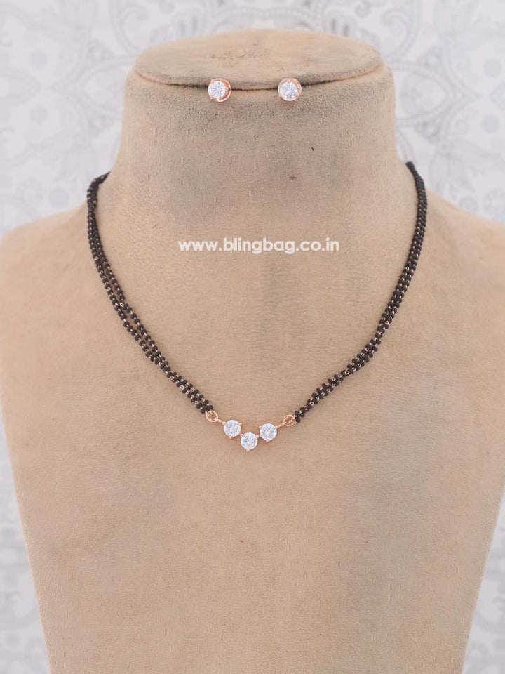 Rose Gold Monique Mangalsutra Set