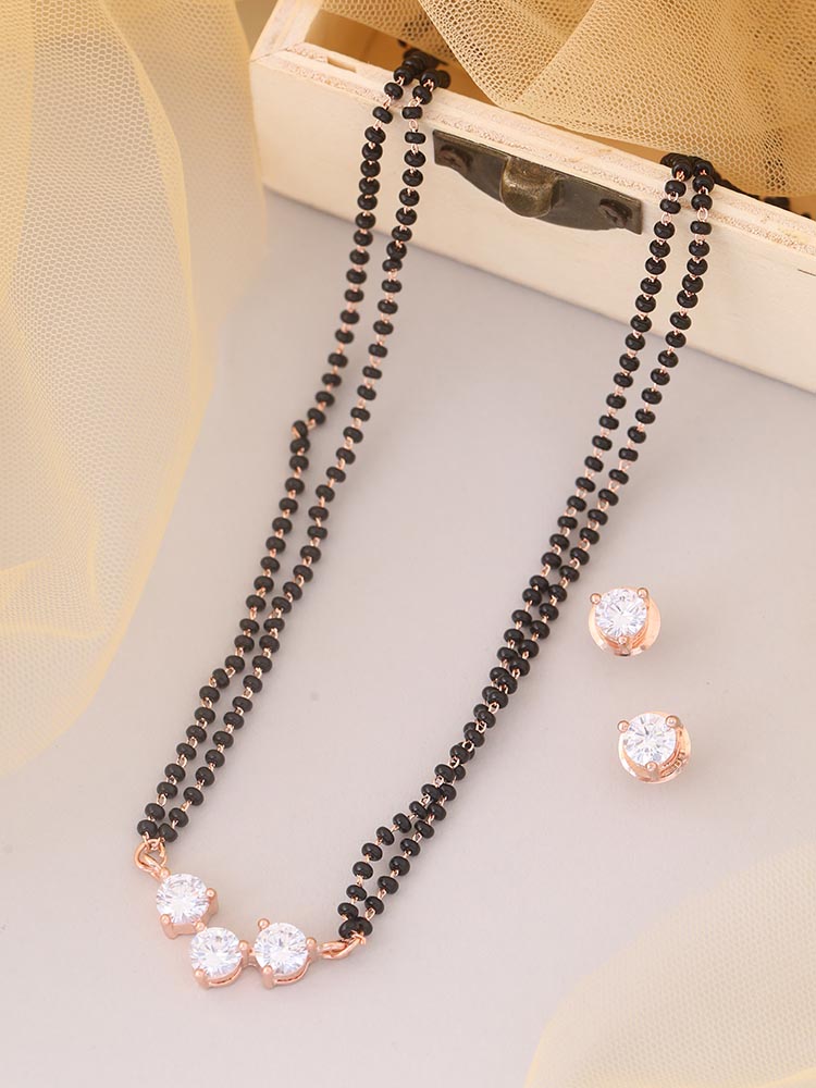 Rose Gold Monique Mangalsutra Set
