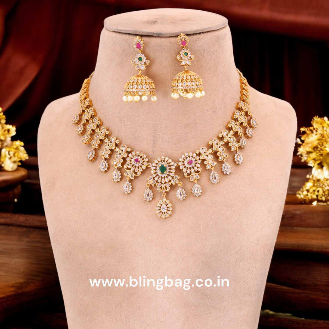 Multicolor Aadya Antique Jewellery Set - New Arrival