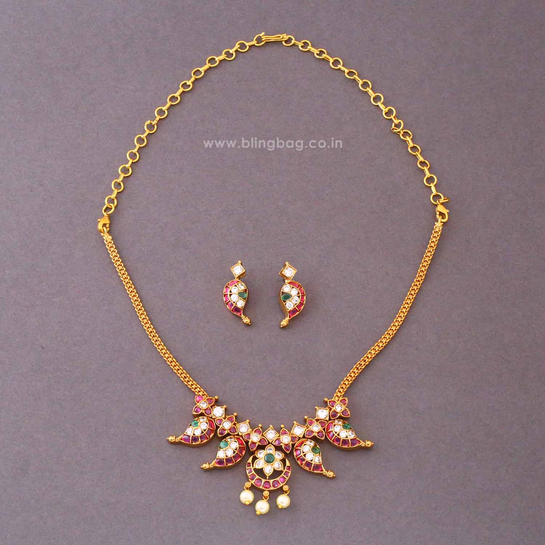 Multicolor Aanyaini Antique Jewellery Set- New Arrival
