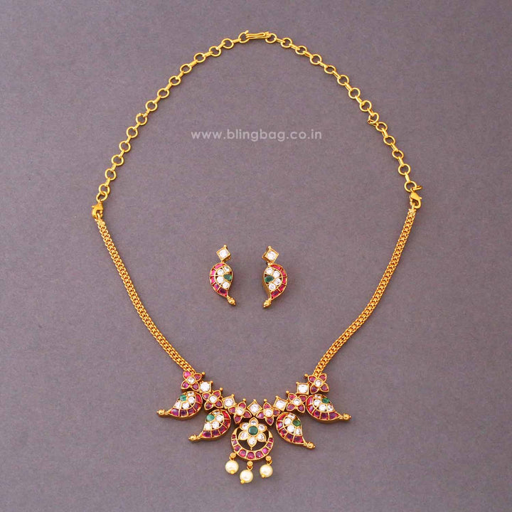 Multicolor Aanyaini Antique Jewellery Set- New Arrival