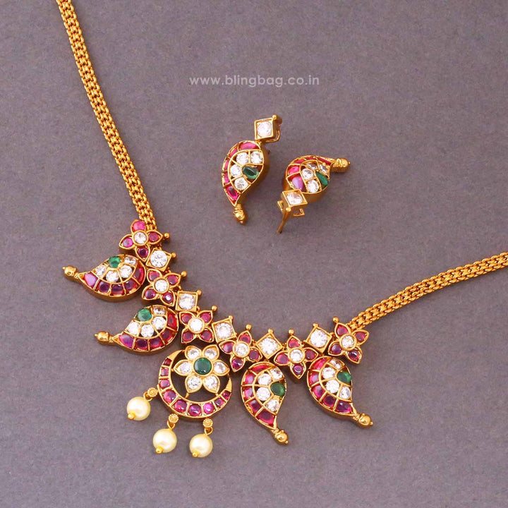 Multicolor Aanyaini Antique Jewellery Set- New Arrival