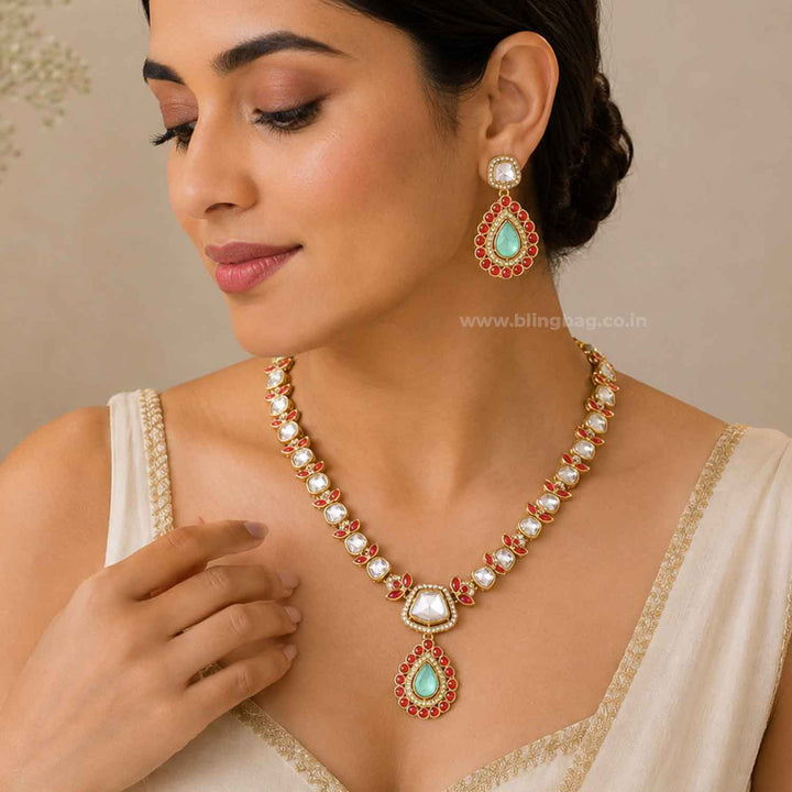 Multicolor Aanyashi Kundan Jewellery Set