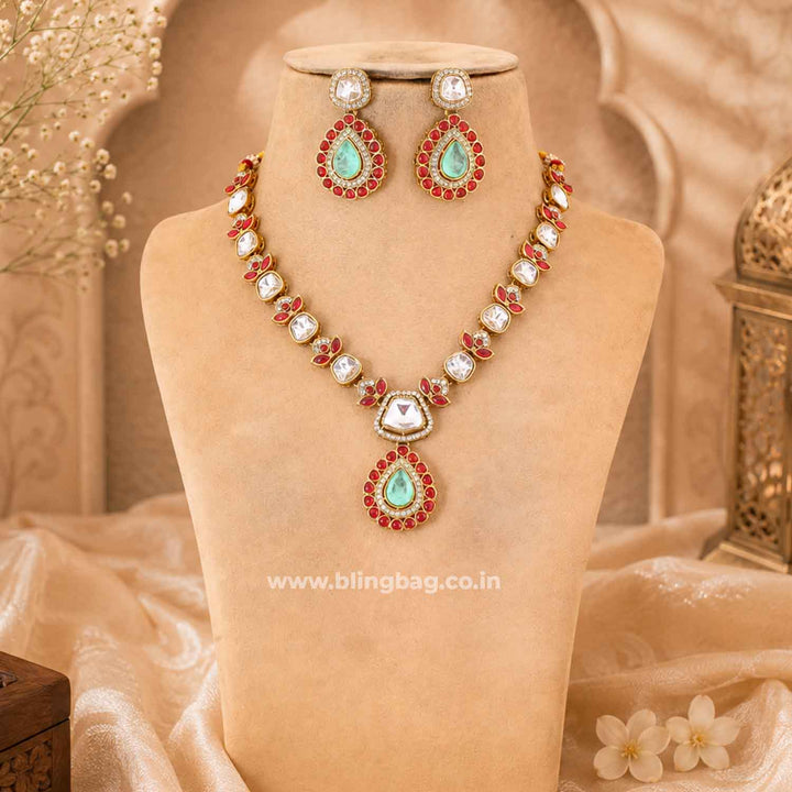 Multicolor Aanyashi Kundan Jewellery Set