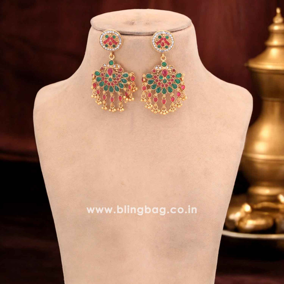 Multicolor Aarathi Antique Jewellery Set - New Arrival